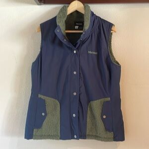Marmot Sherpa Lined Retro Green Vest. Size-L